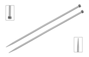 Druty proste aluminiowe 35cm*2 BASIX