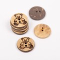 Guzik 813 Miś (drewno kokosowe) 15mm