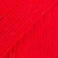 włóczka DROPS Flora 33 głęboka czerwień uni colour