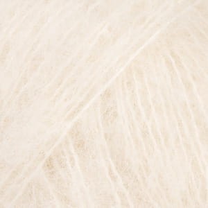 włóczka Drops BRUSHED ALPACA SILK 01 ecru