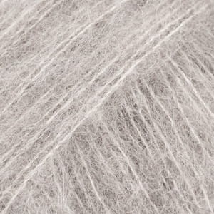 włóczka Drops BRUSHED ALPACA SILK 02 jasny szary