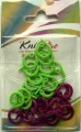 KnitPro - Markery otwarte zielono-fioletowe