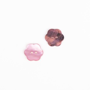 Guzik 616 pink kwiatek (15mm)