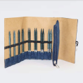 Zestaw drutów wymiennych z drewna indygo w etui z tkaniny KnitPro