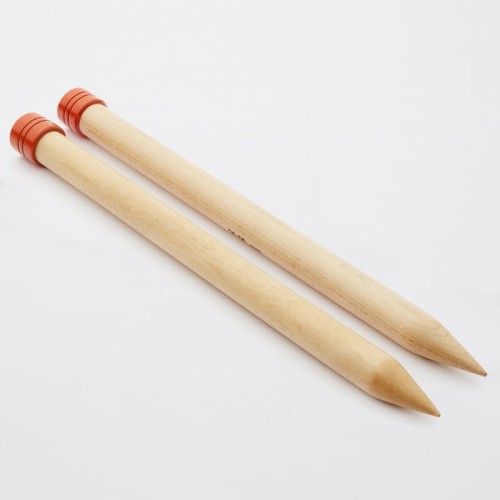 Druty proste KnitPro JUMBO BIRCH *2