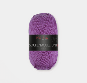 Włóczka Pro Lana Sockenwolle Uni 4f. 100g 423 fiolet