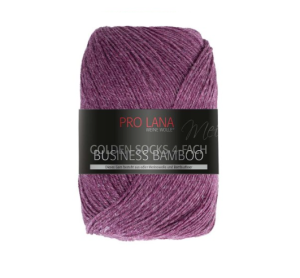 Włóczka Golden Socks Business Bamboo 4f. 100g kolor 510 nakrapiany fioletowy 