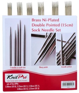 KnitPro NOVA METAL zestaw drutów pończoszniczych 15cm 