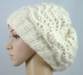 Czapka z Drops - ESKIMO - 01 - biała